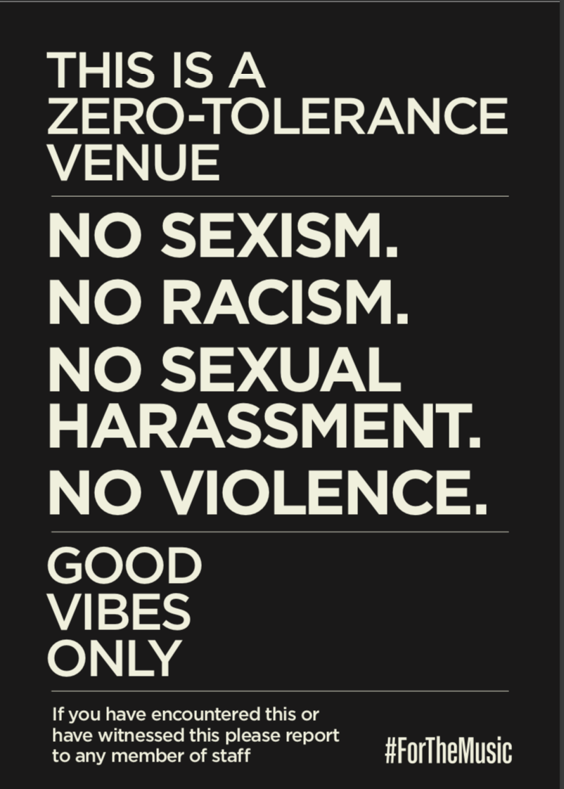 Zero Tolerance Poster Metoo 6278